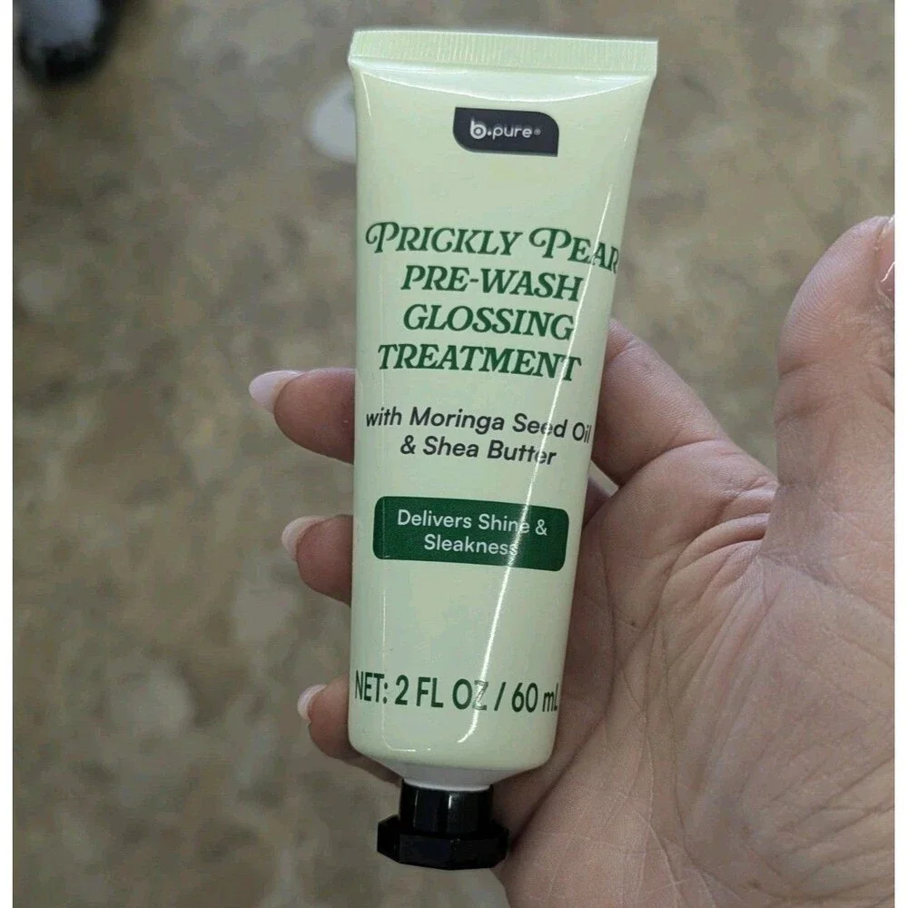 b.pure Prickly Pear Pre-Wash Glossing Treatment 2oz W Moringa Seed & Shea Butter